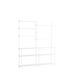 MOEBE S.200.2.D Bookcase System White/ White