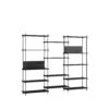 MOEBE S.200.3.A Shelving System Black/ Black -ferm LIVING || MONTANA Shop moebe shelving system wb s 200 3 a black high res 163615945 p