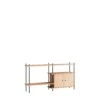 MOEBE S.85.2.C Shelving System Oak/black -ferm LIVING || MONTANA Shop moebe shelving system wb s 85 2 c oak black high res p
