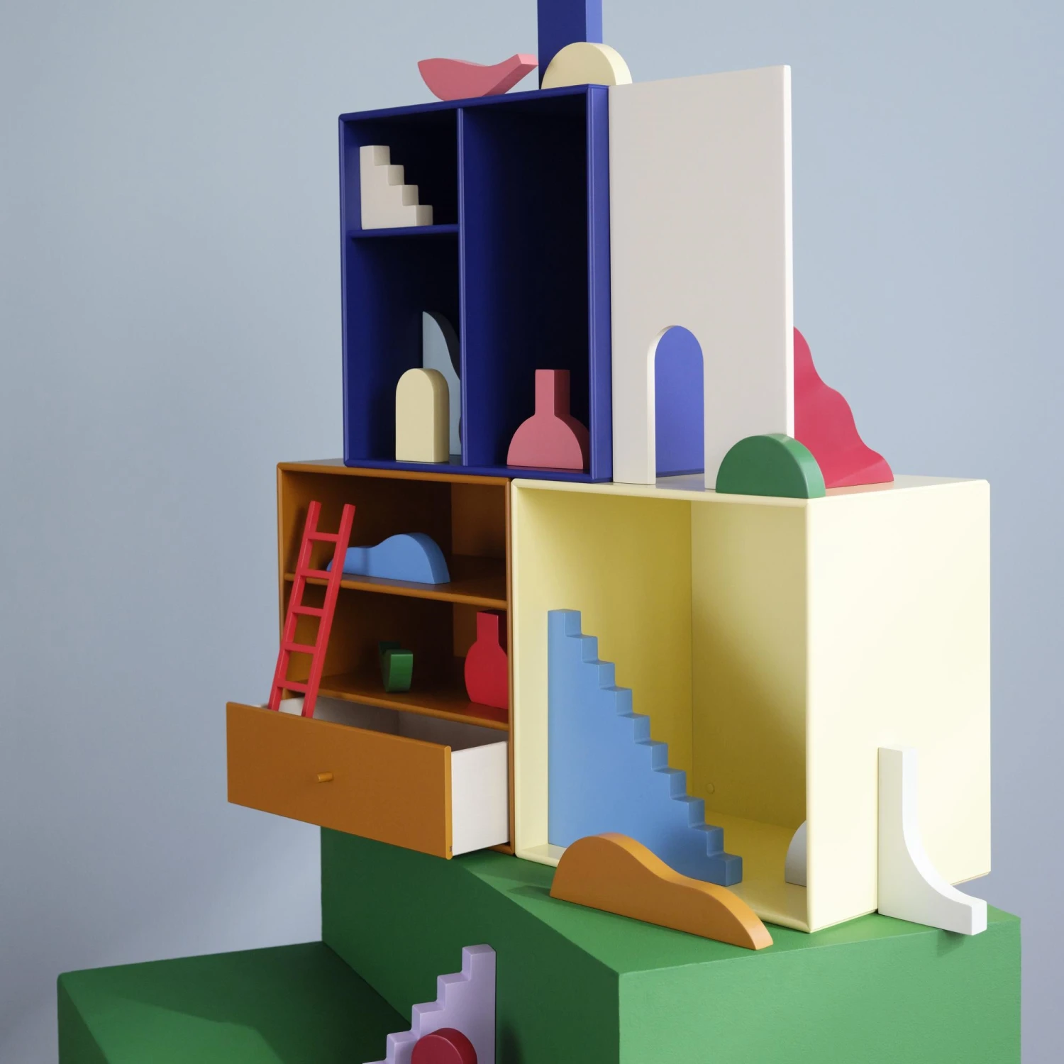 Montana Mini 1202 Bookcase Amber 5 Montana Mini 1202 Bookcase Amber - Image 3