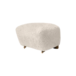 Audo The Tired Man Armchair W. Stool Smoked Oak/Sheepskin Moonlight -ferm LIVING || MONTANA Shop moonlight stool p