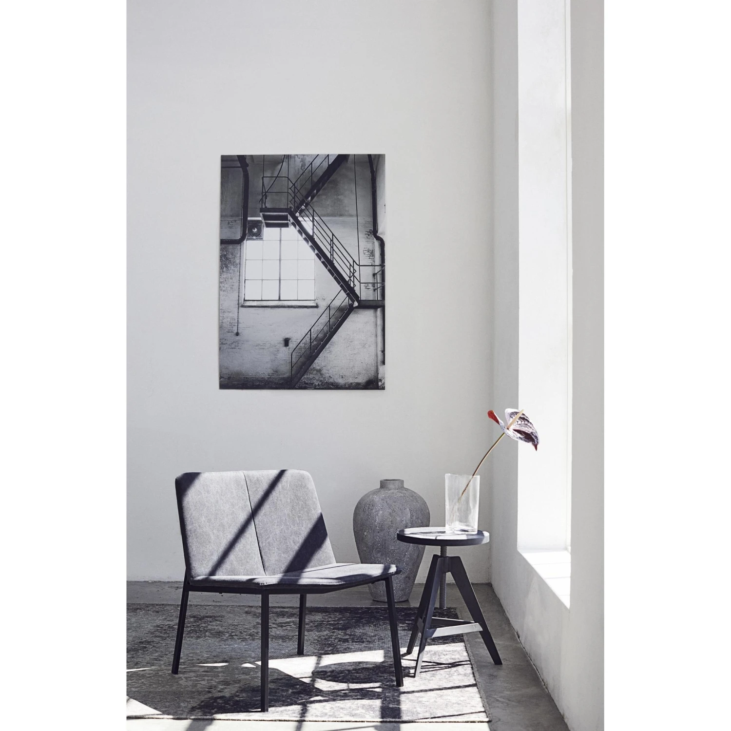 Muubs Chamfer Lounge Chair Anthracite Anthracite/ Black 8 Muubs Chamfer Lounge Chair Anthracite Anthracite/ Black - Image 6