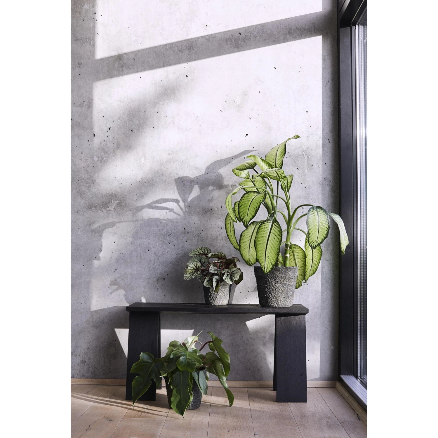 Muubs Angle Bench 90 Cm Oak Black Stained/oil 7 Muubs Angle Bench 90 Cm Oak Black Stained/oil - Image 5