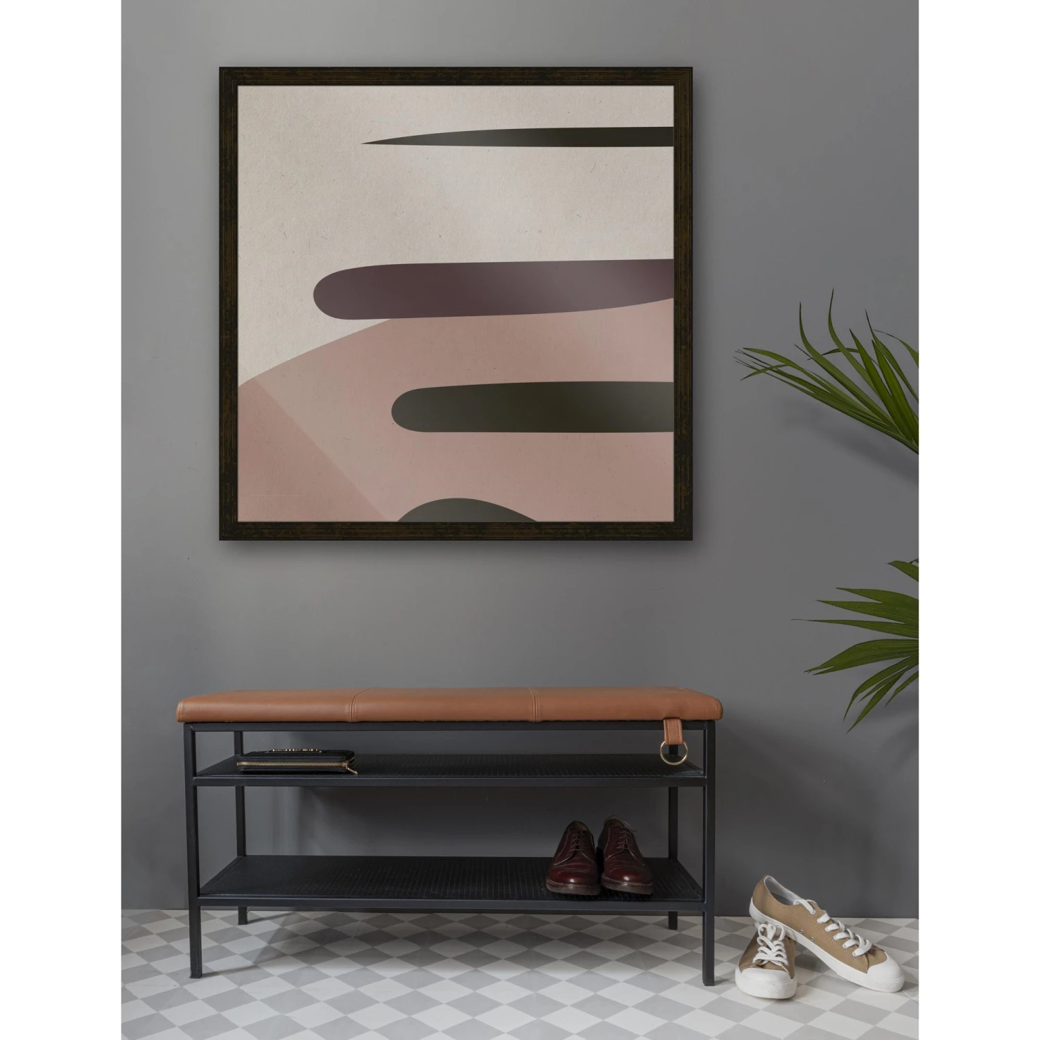 Maze Nancy Bench Black/Cognac 5 Maze Nancy Bench Black/Cognac - Image 3