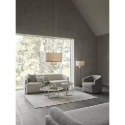 New Works Covent Armchair Narrow Nevotex Barnum Hemp -ferm LIVING || MONTANA Shop new works autumn 21 margin pendant 0 margin floor lamp covent sofa deep 3 seater covent lounge chair florence coffee and side table p