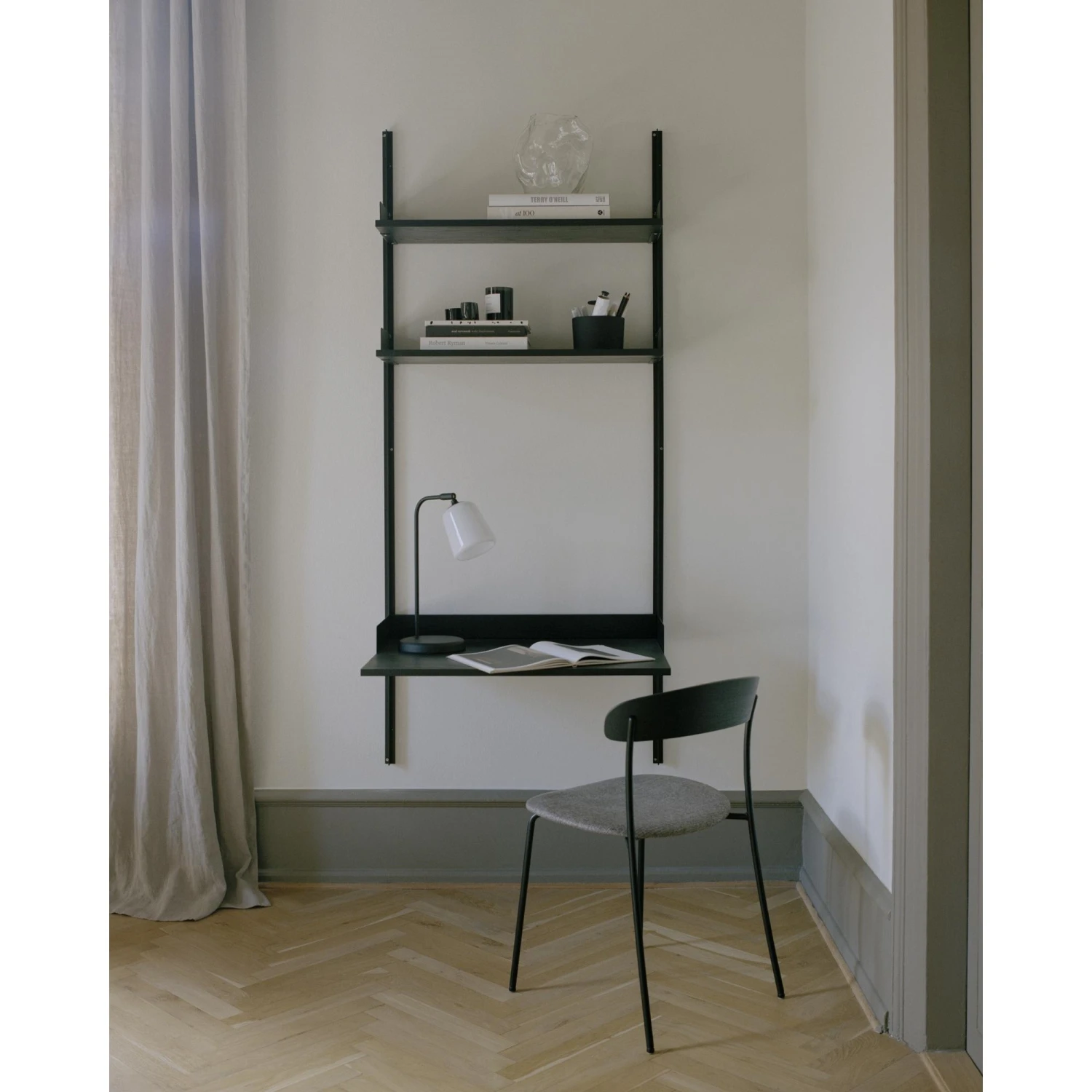 New Works New Works Study Bookcase 1900 Ash Wood/ Black 4 New Works New Works Study Bookcase 1900 Ash Wood/ Black - Image 2