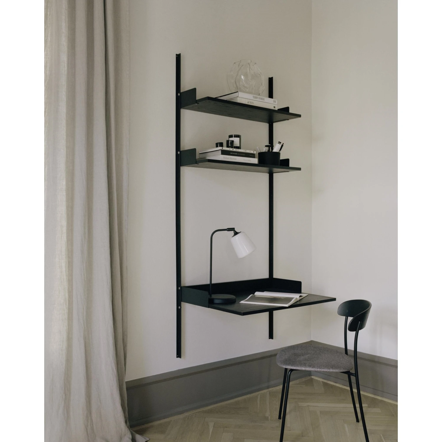 New Works New Works Study Bookcase 1900 Ash Wood/ Black 5 New Works New Works Study Bookcase 1900 Ash Wood/ Black - Image 3