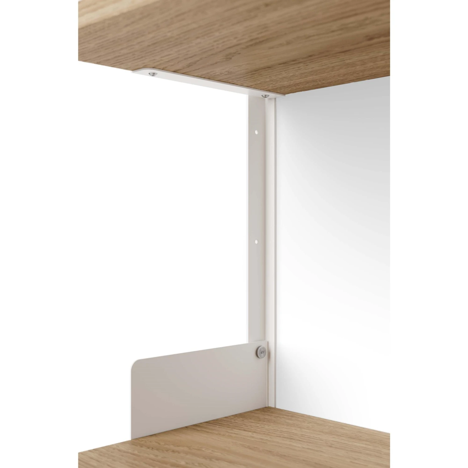 New Works New Works Living Bookcase 1900 Oak/ White 4 New Works New Works Living Bookcase 1900 Oak/ White - Image 2