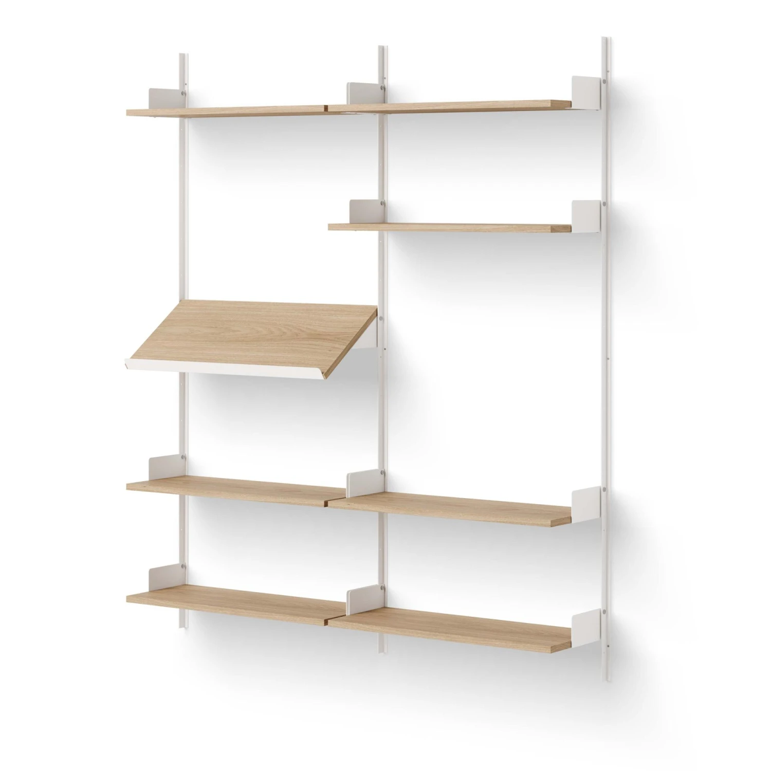 New Works New Works Living Bookcase 1900 Oak/ White 3 New Works New Works Living Bookcase 1900 Oak/ White