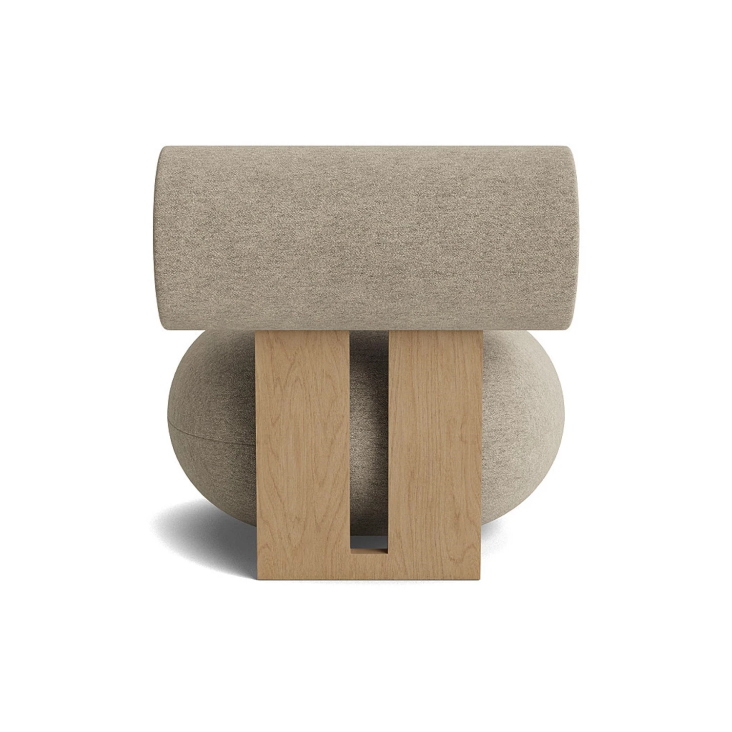 NORR11 Hippo Armchair Oak/Barnum Col 3 4 NORR11 Hippo Armchair Oak/Barnum Col 3 - Image 2