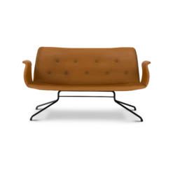 Bent Hansen Primum Sofa W. Armrest Black/ Cognac