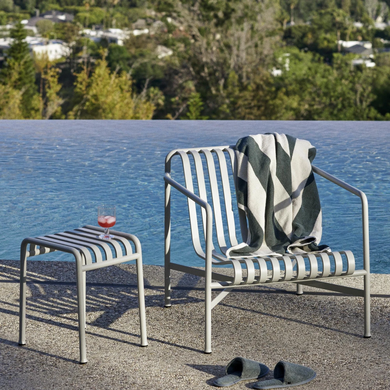 HAY Palissade Armchair Low Hot Galvanized Steel 5 HAY Palissade Armchair Low Hot Galvanized Steel - Image 3