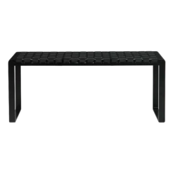 Bent Hansen Plaited Bench Core Leather/Black 7 Bent Hansen Plaited Bench Core Leather/Black -ferm LIVING || MONTANA Shop plaited nylon packshot 04 p