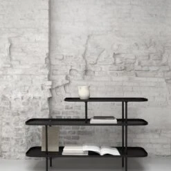 Wendelbo Slice Bookcase Medium Black -ferm LIVING || MONTANA Shop slice detail medium 72 dpi p