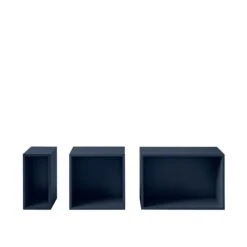 Muuto Stacked Bookcase System Between W. Backplate Midnight Blue -ferm LIVING || MONTANA Shop stacked w back group midnight blue muuto 5000x5000 p