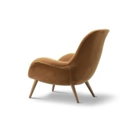 Fredericia Furniture Swoon Armchair Smoked Oak/Grand Mohair 2103 -ferm LIVING || MONTANA Shop swoonlounge1770 grandmohair2103 smokedoak 3 p
