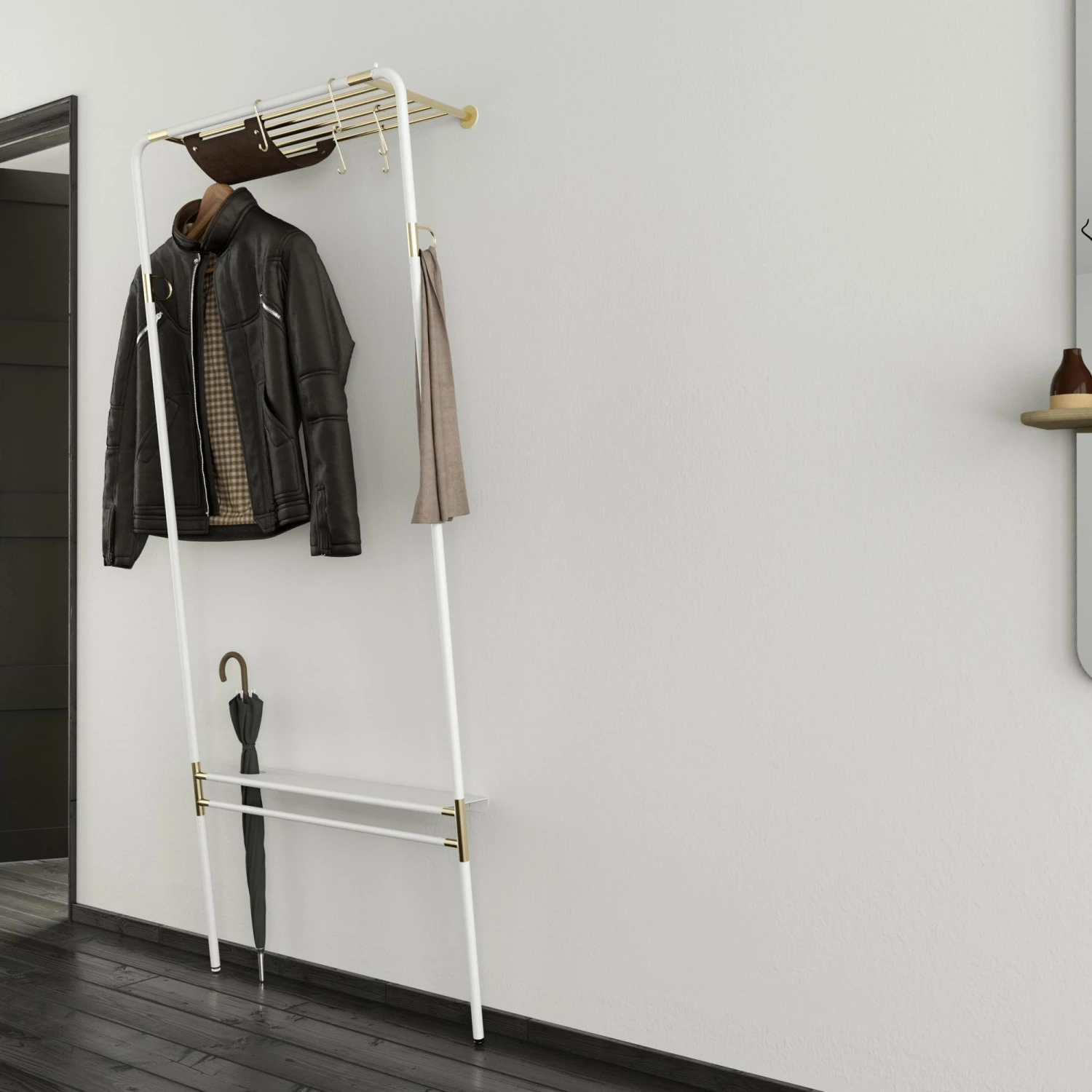 Umage Lean On Me Clothes Rack White 5 Umage Lean On Me Clothes Rack White - Image 3