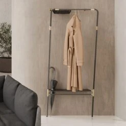 Umage Lean On Me Clothes Rack Black -ferm LIVING || MONTANA Shop umage lifestyle lounge around oak lean on me black willow single black cornet black p