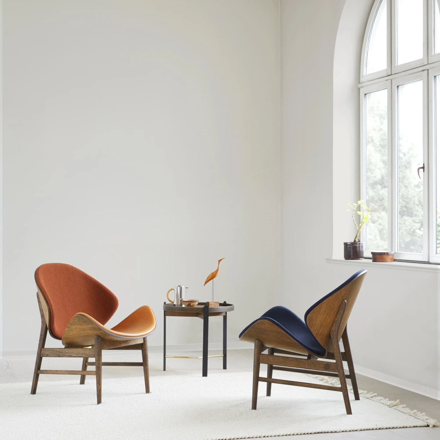 Warm Nordic The Orange Armchair With Seat Upholstery Vegetal 090/Smoked Oak 5 Warm Nordic The Orange Armchair With Seat Upholstery Vegetal 090/Smoked Oak - Image 3