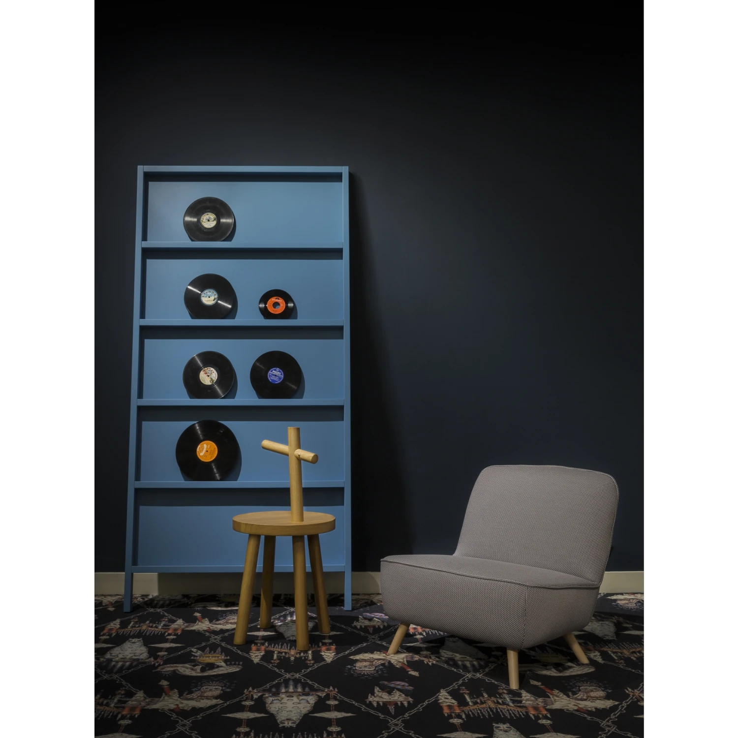 Moooi Oblique Wall Shelf Small Wenge Stained Oak 4 Moooi Oblique Wall Shelf Small Wenge Stained Oak - Image 2